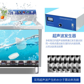 耀弛超音波食器洗い機商用全自動大型家庭用食器洗い機皿洗い機商用肉洗い機標準モデル2.0メートル